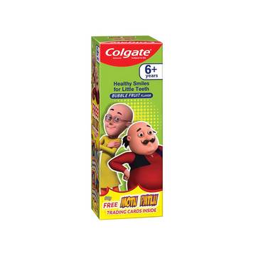Colgate Kids Anticavity Motu Patlu Bubble Fruit Flavour Kids Toothpaste (6+ years)